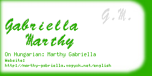 gabriella marthy business card